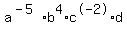 a%5E%28-5%29%2Ab%5E4%2Ac%5E-2+%2Ad