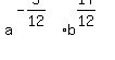 a%5E%28-5%2F12%29b%5E%2817%2F12%29