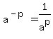 a%5E%28-p%29+=+1%2Fa%5Ep