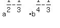 a%5E%281%2F2-1%2F3%29%2Ab%5E%281%2F4-1%2F3%29