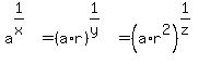 a%5E%281%2Fx%29=%28a%2Ar%29%5E%281%2Fy%29=%28a%2Ar%5E2%29%5E%281%2Fz%29
