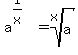 a%5E%281%2Fx%29+=+root%28x%2Ca%29