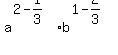 a%5E%282-1%2F3%29b%5E%281-2%2F3%29