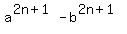 a%5E%282n%2B1%29+-++b%5E%282n%2B1%29