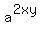 a%5E%282xy%29