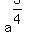 a%5E%283%2F4%29