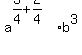 a%5E%283%2F4%2B2%2F4%29b%5E3