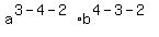 a%5E%283-4-2%29%2Ab%5E%284-3-2%29%29c%5E6%2Ad%5E%280-1%29