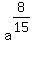 a%5E%288%2F15%29%5E%22%22