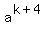 a%5E%28k%2B4%29