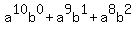 a%5E10b%5E0+%2B+a%5E9b%5E1+%2B+a%5E8b%5E2
