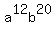 a%5E12b%5E20