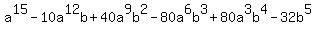 a%5E15-10a%5E12b%2B40a%5E9b%5E2-80a%5E6b%5E3%2B80a%5E3b%5E4-32b%5E5