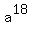 a%5E18