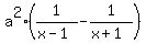 a%5E2%281%2F%28x-1%29+-+1%2F%28x%2B1%29%29