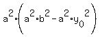 a%5E2%2A%28a%5E2%2Ab%5E2+-+a%5E2%2Ay%5B0%5D%5E2%29