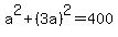 a%5E2%2B%283a%29%5E2=400