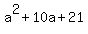 a%5E2%2B10a%2B21