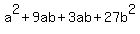a%5E2%2B9ab%2B3ab%2B27b%5E2