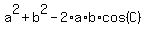 a%5E2%2Bb%5E2-2%2Aa%2Ab%2Acos%28C%29