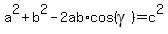 a%5E2%2Bb%5E2-2ab%2Acos%28gamma%29=c%5E2