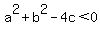 a%5E2%2Bb%5E2-4c%3C0