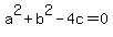 a%5E2%2Bb%5E2-4c=0