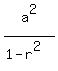 a%5E2%2F%281-r%5E2%29