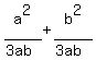 a%5E2%2F%283ab%29+%2B+b%5E2%2F%283ab%29