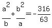 a%5E2%2Fb%2Bb%5E2%2Fa=-316%2F63