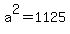 a%5E2=1125