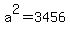 a%5E2=3456