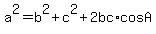 a%5E2=b%5E2%2Bc%5E2%2B2bc%2AcosA