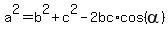 a%5E2=b%5E2%2Bc%5E2-2bc%2Acos%28alpha%29