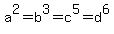 a%5E2=b%5E3=c%5E5=d%5E6