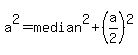 a%5E2=median%5E2%2B%28a%2F2%29%5E2