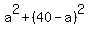 a%5E2+%2B+%2840-a%29%5E2