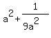a%5E2+%2B+1%2F%289a%5E2%29