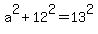 a%5E2+%2B+12%5E2+=+13%5E2