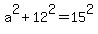a%5E2+%2B+12%5E2+=+15%5E2