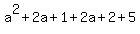 a%5E2+%2B+2a+%2B+1+%2B+2a+%2B+2+%2B+5