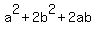 a%5E2+%2B+2b%5E2+%2B+2ab