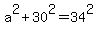 a%5E2+%2B+30%5E2+=+34%5E2