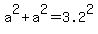 a%5E2+%2B+a%5E2+=+3.2%5E2