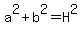 a%5E2+%2B+b%5E2+=+H%5E2