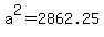a%5E2+=+2862.25
