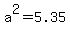 a%5E2+=+5.35+