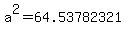 a%5E2+=+64.53782321