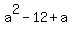 a%5E2-12%2Ba