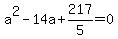 a%5E2-14a%2B217%2F5=0